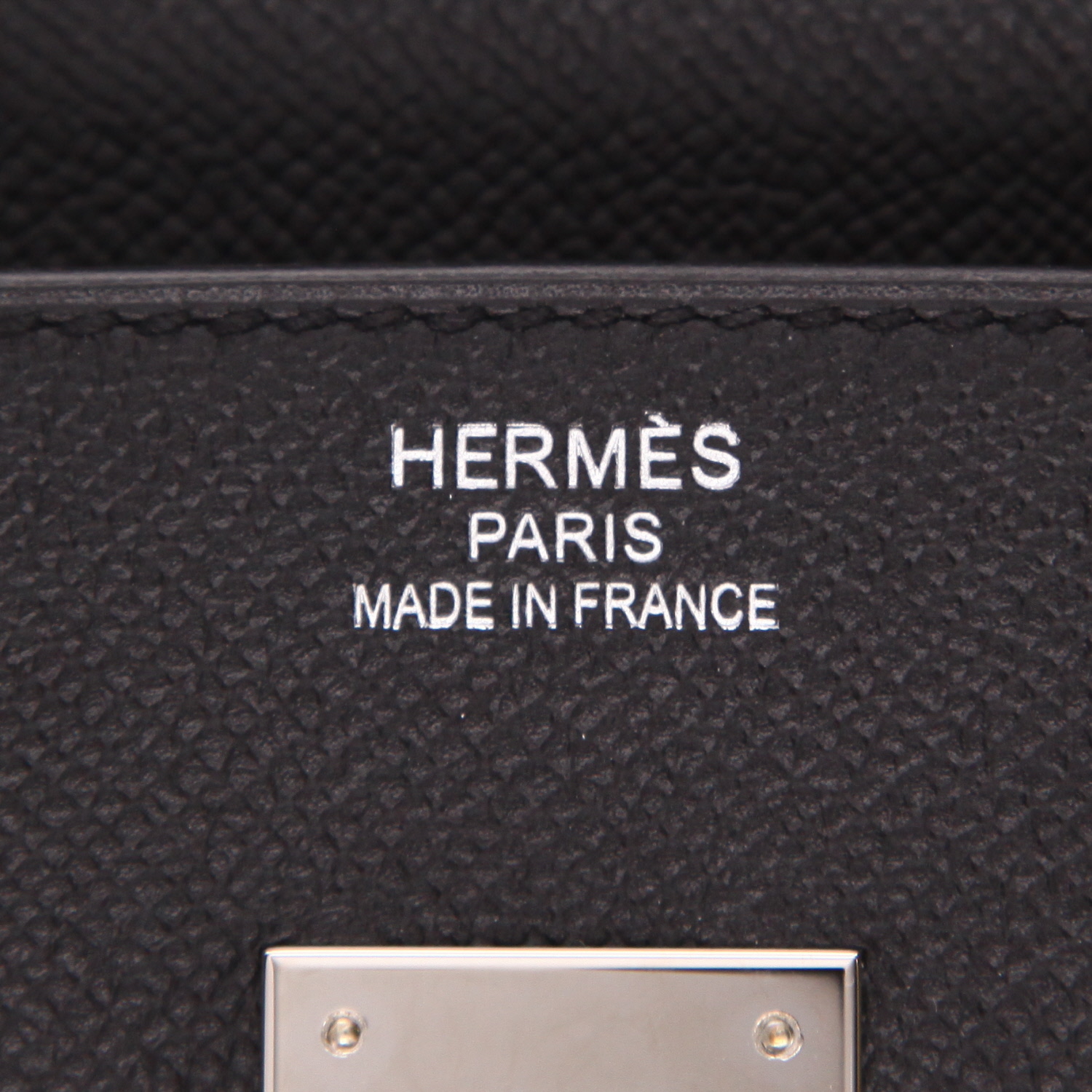 Hermès  Birkin 35 cm handbag  in black epsom leather - Detail D2