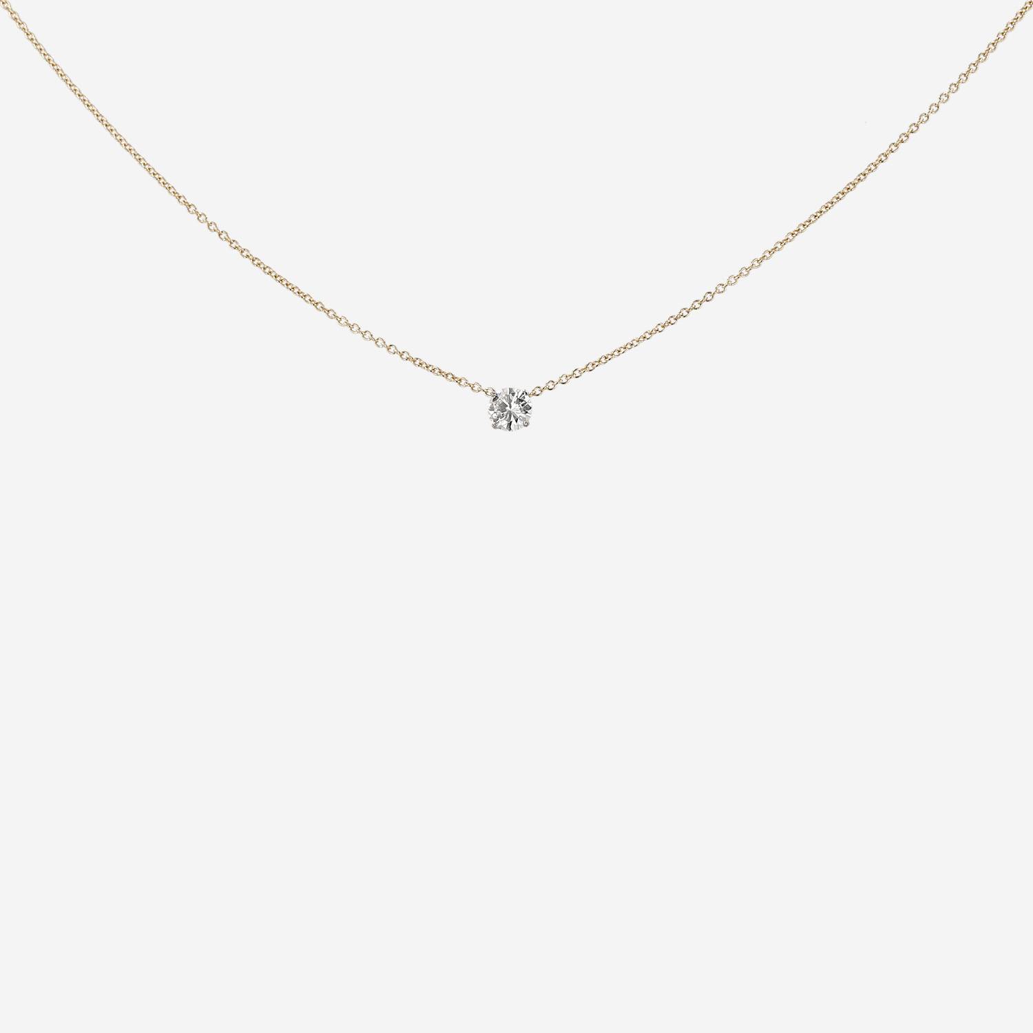 Collier Vintage  en or jaune, or blanc et diamant