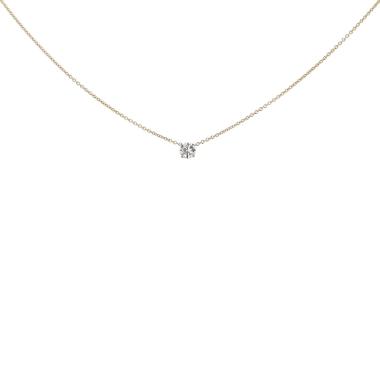 Vintage  necklace in yellow gold, white gold and diamond
