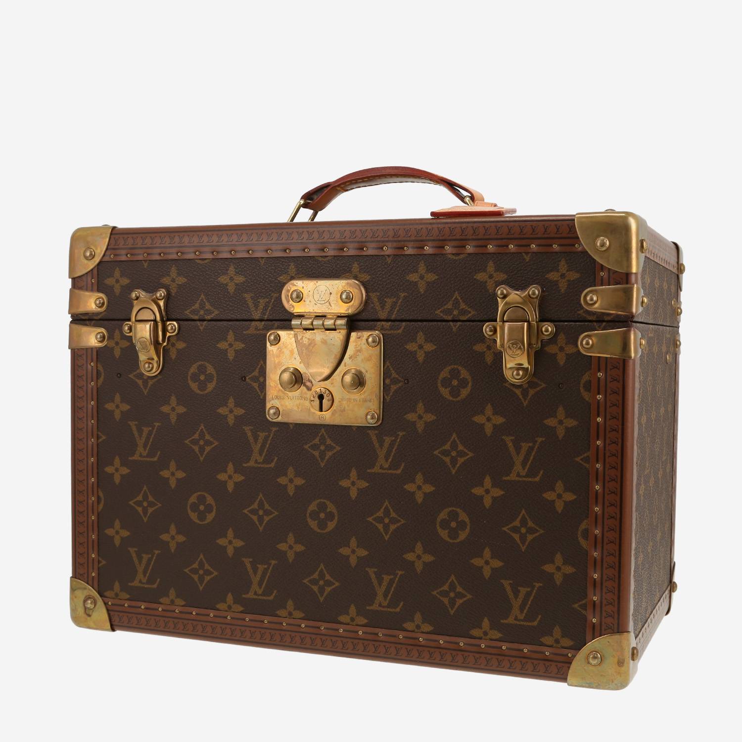Vanity Louis Vuitton  Boîte à Pharmacie en lona Monogram marrón y cuero marrón