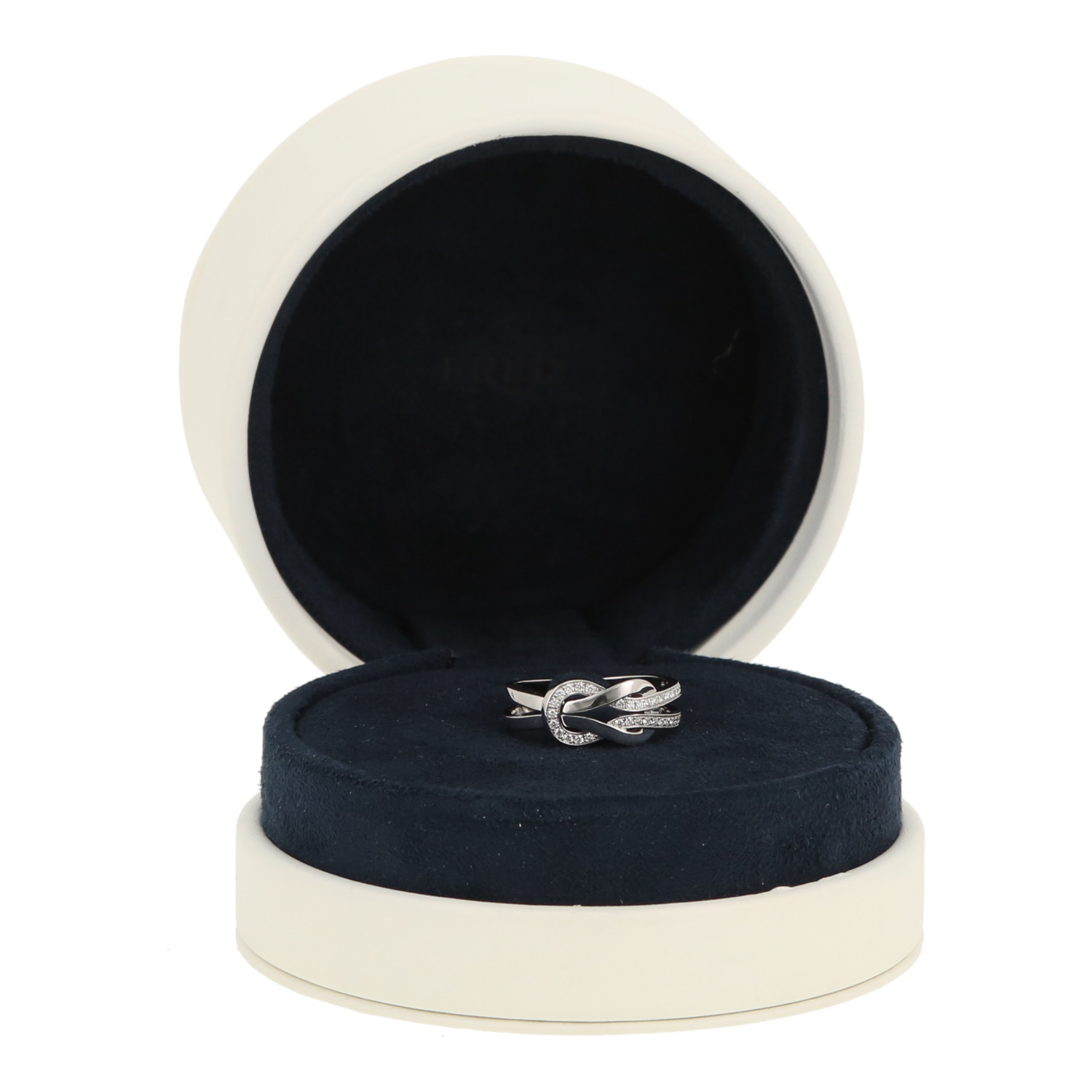 Sortija Fred Chance Infinie de oro blanco y diamantes - Detail D2