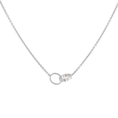 Collar Cartier Love de oro blanco