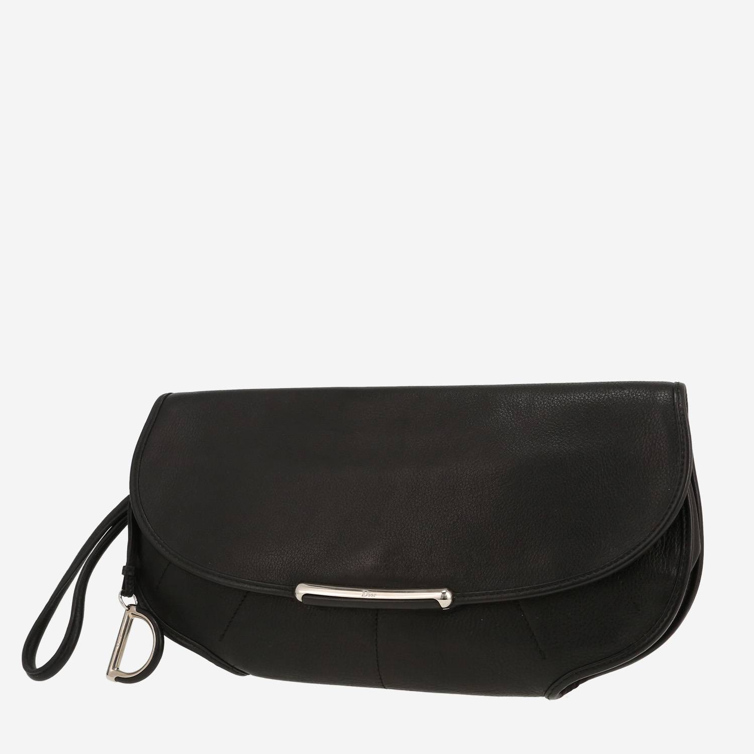 Pochette Dior  Vintage in pelle nera