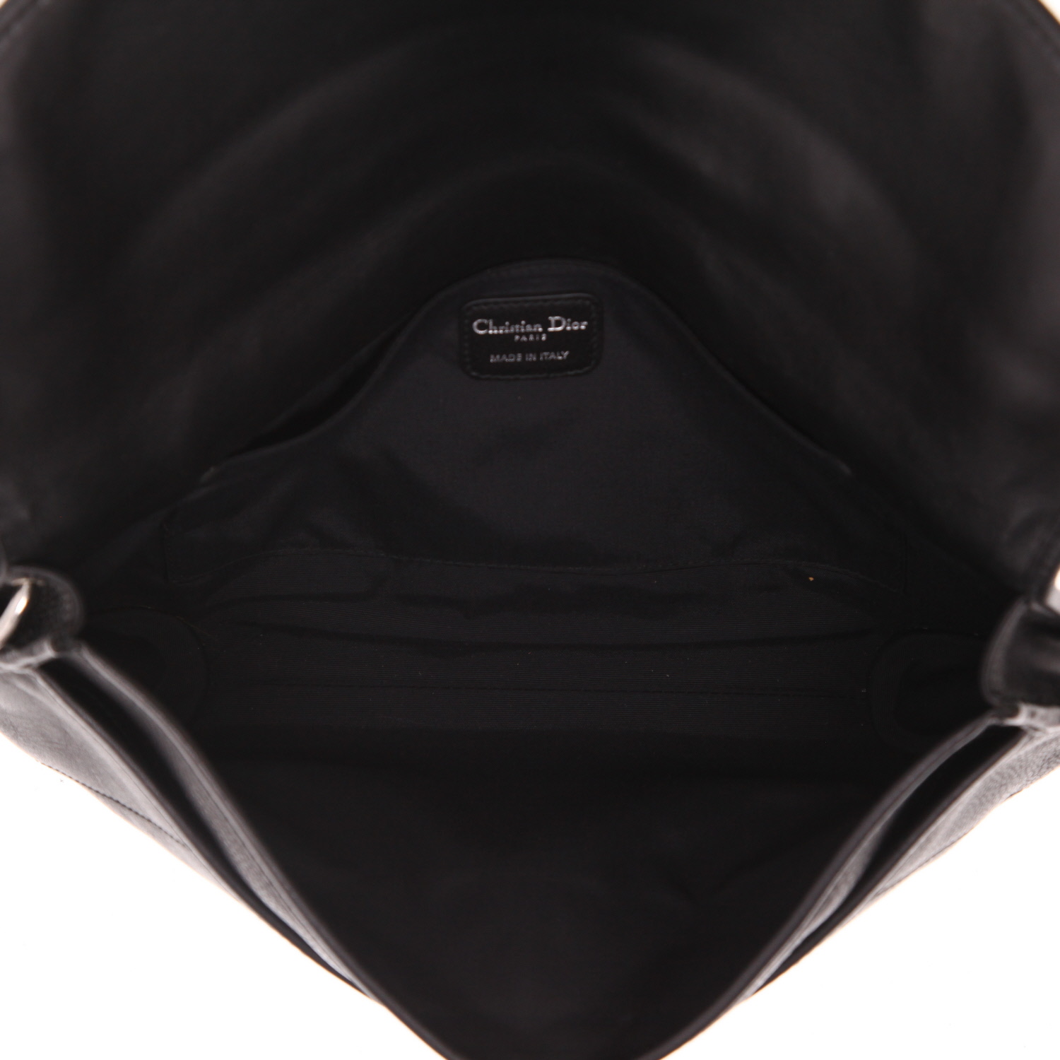 Dior  Vintage pouch  in black leather - Detail D3