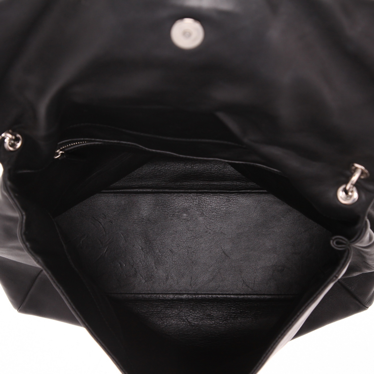 Dior   handbag  in black leather - Detail D3