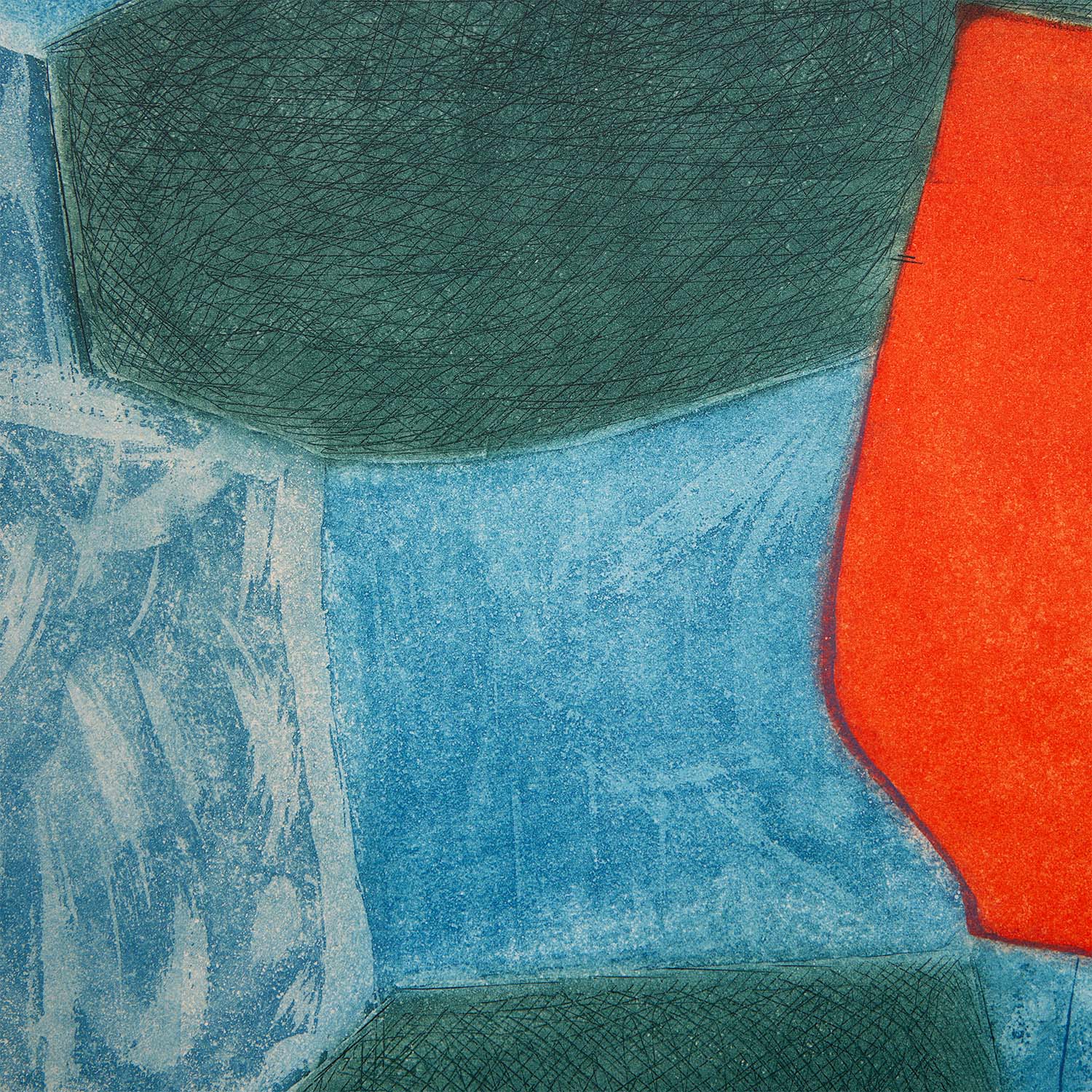 Composition verte, bleue, jaune - 1968