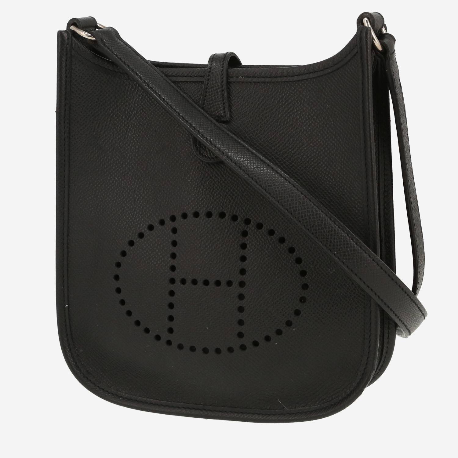 Bolso bandolera Hermès  Mini Evelyne en cuero epsom negro