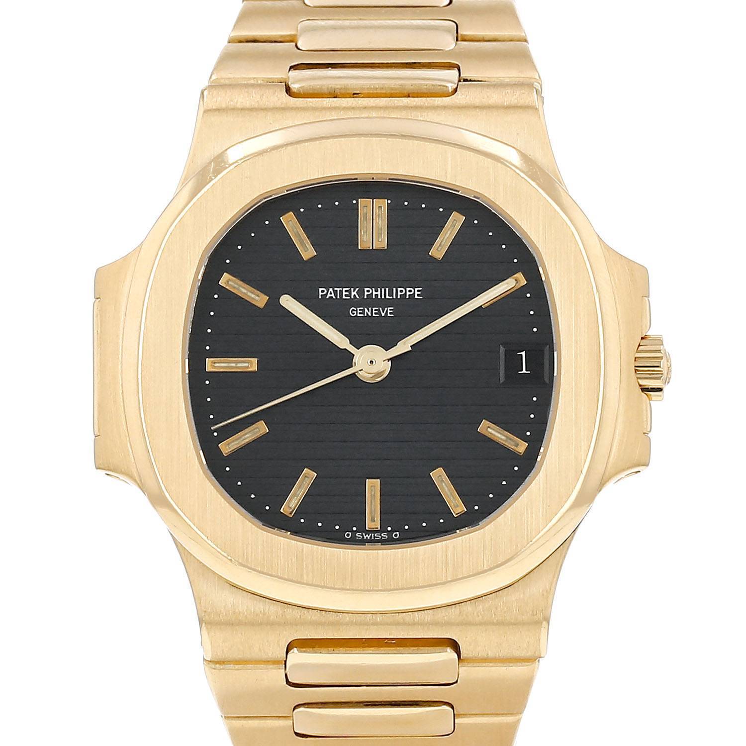 Montre Patek Philippe Nautilus en or jaune Ref: Patek Philippe - 3800 Montre Patek Philippe Nautilus en or jaune Ref: Patek Philippe - 3800