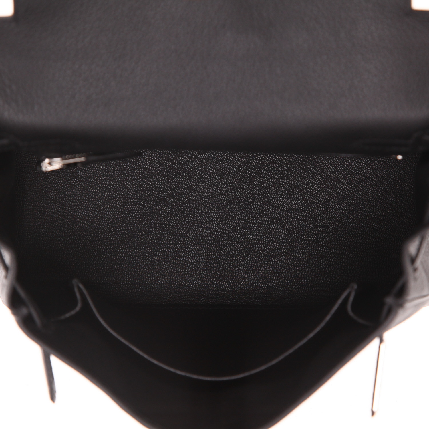 Hermès  Kelly 25 cm handbag  in black togo leather - Detail D3
