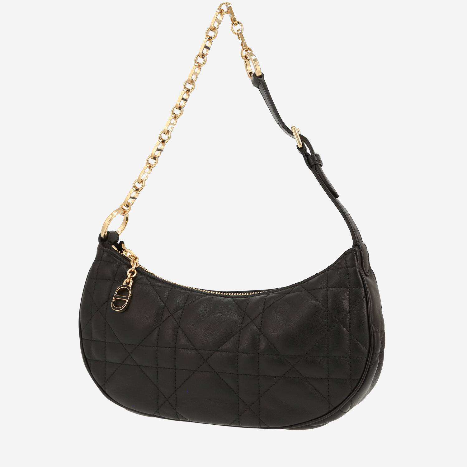 Bolso para llevar al hombro Dior   en cuero cannage negro