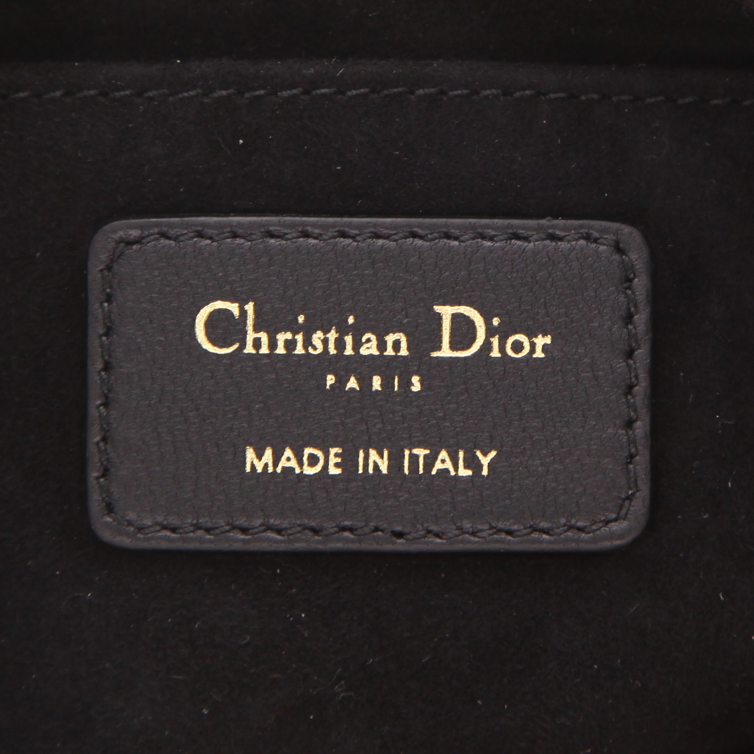 Dior   shoulder bag  in black leather cannage - Detail D2