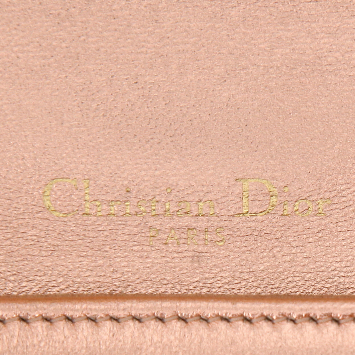 Bolso bandolera Dior  Diorama en cuero irisado rosa - Detail D2