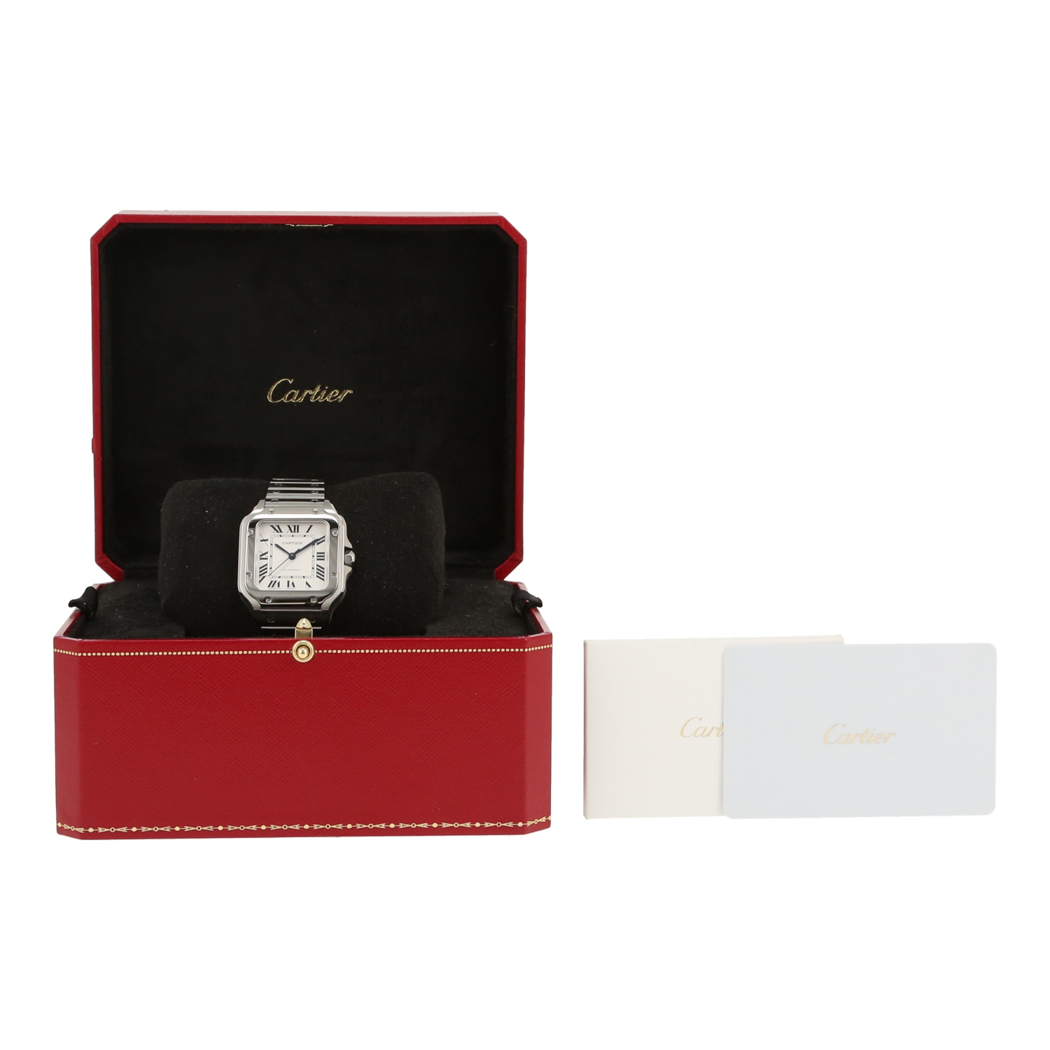 Cartier Santos  medium model  in stainless steel Ref: Cartier - 4075  Circa 2024