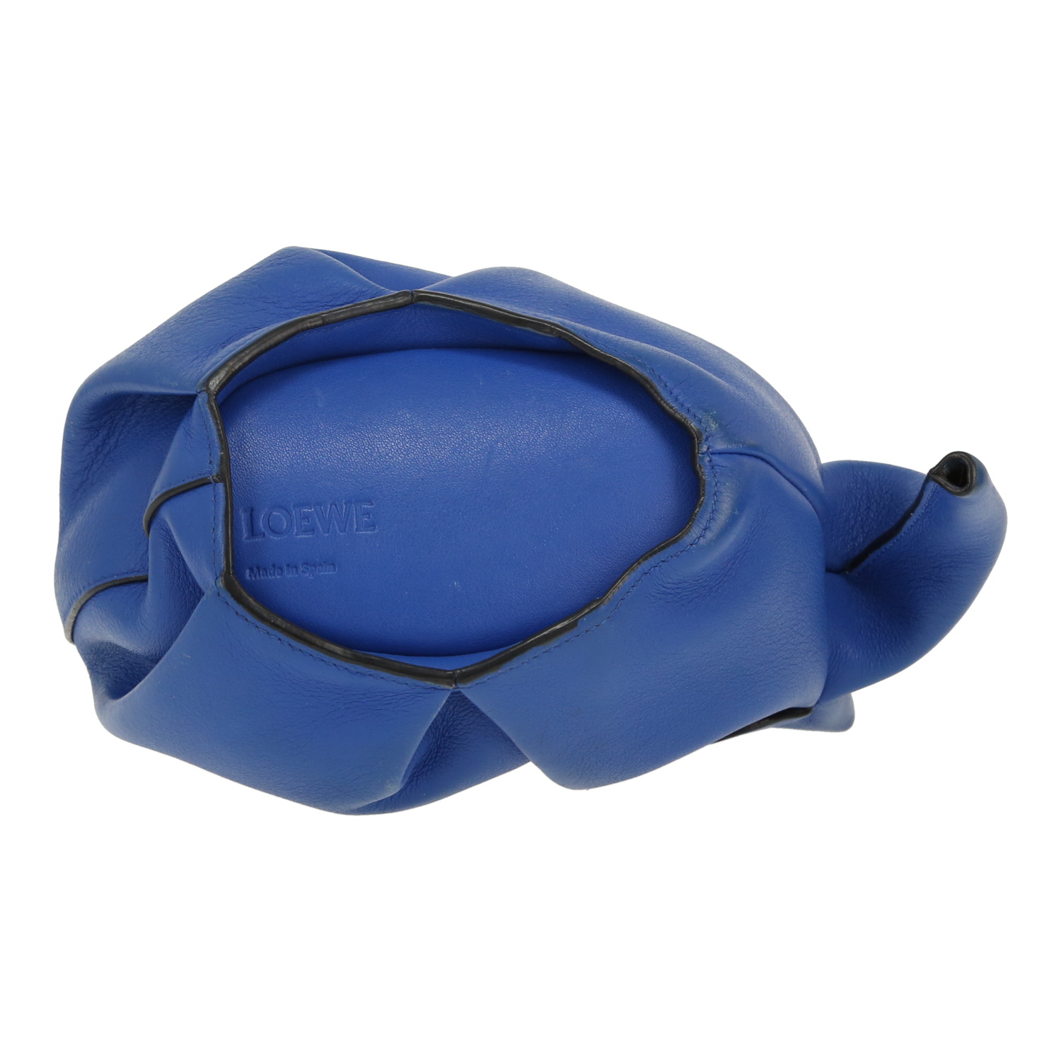 Loewe  Elephant Pocket shoulder bag  in blue leather - Detail D1