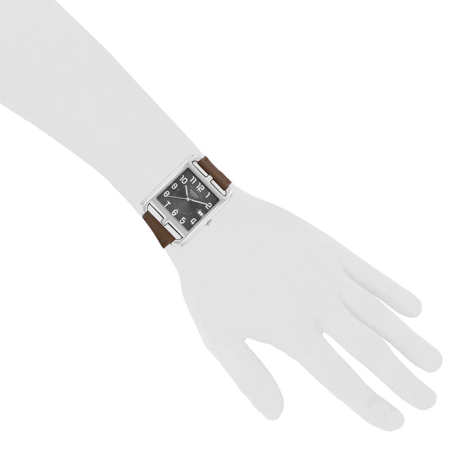 Reloj Hermès Cape Cod de acero Ref: Hermès - CC1.810  Circa 2000 - Detail D1