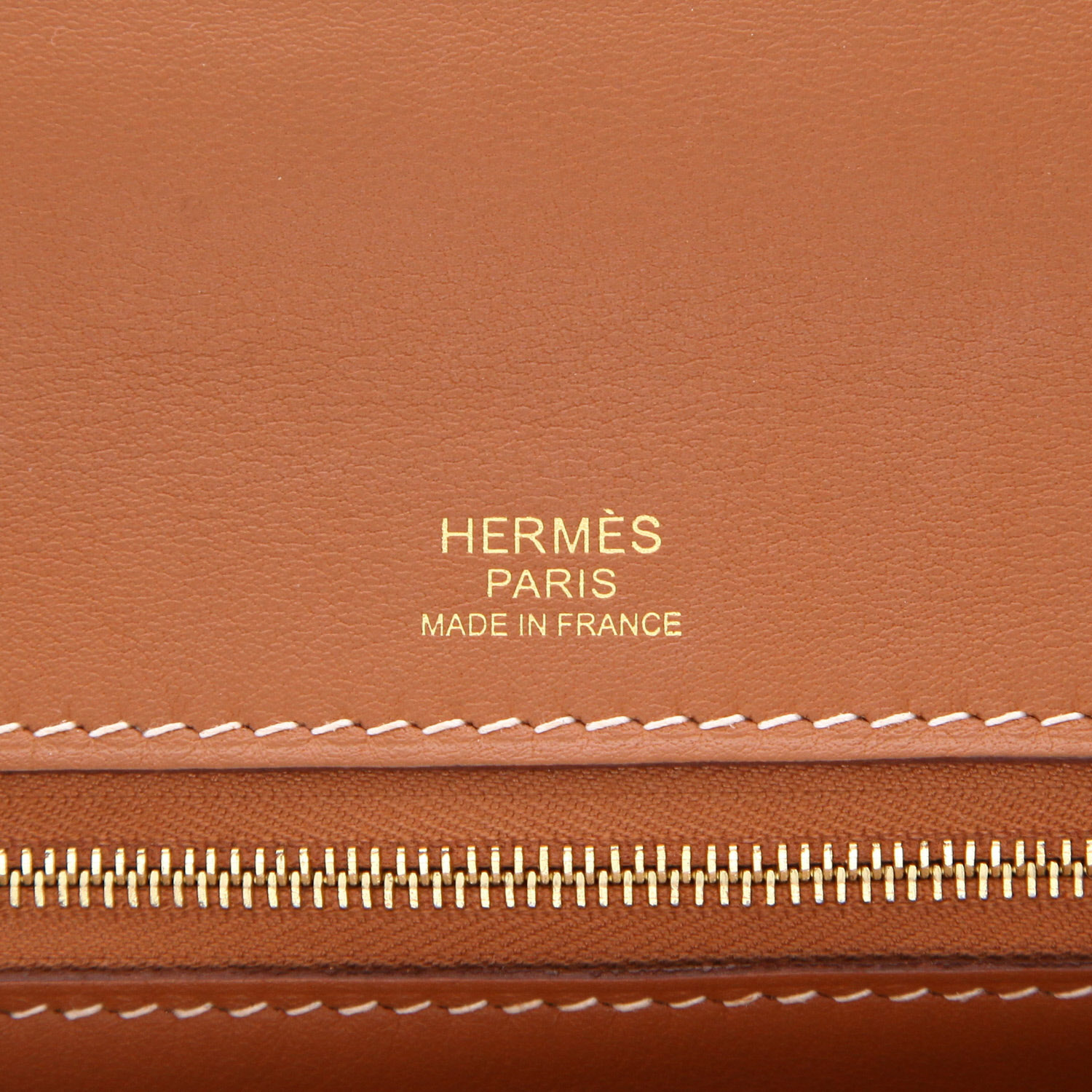 Sac à main Hermès  24/24 en cuir togo gold et cuir Swift gold - Detail D2