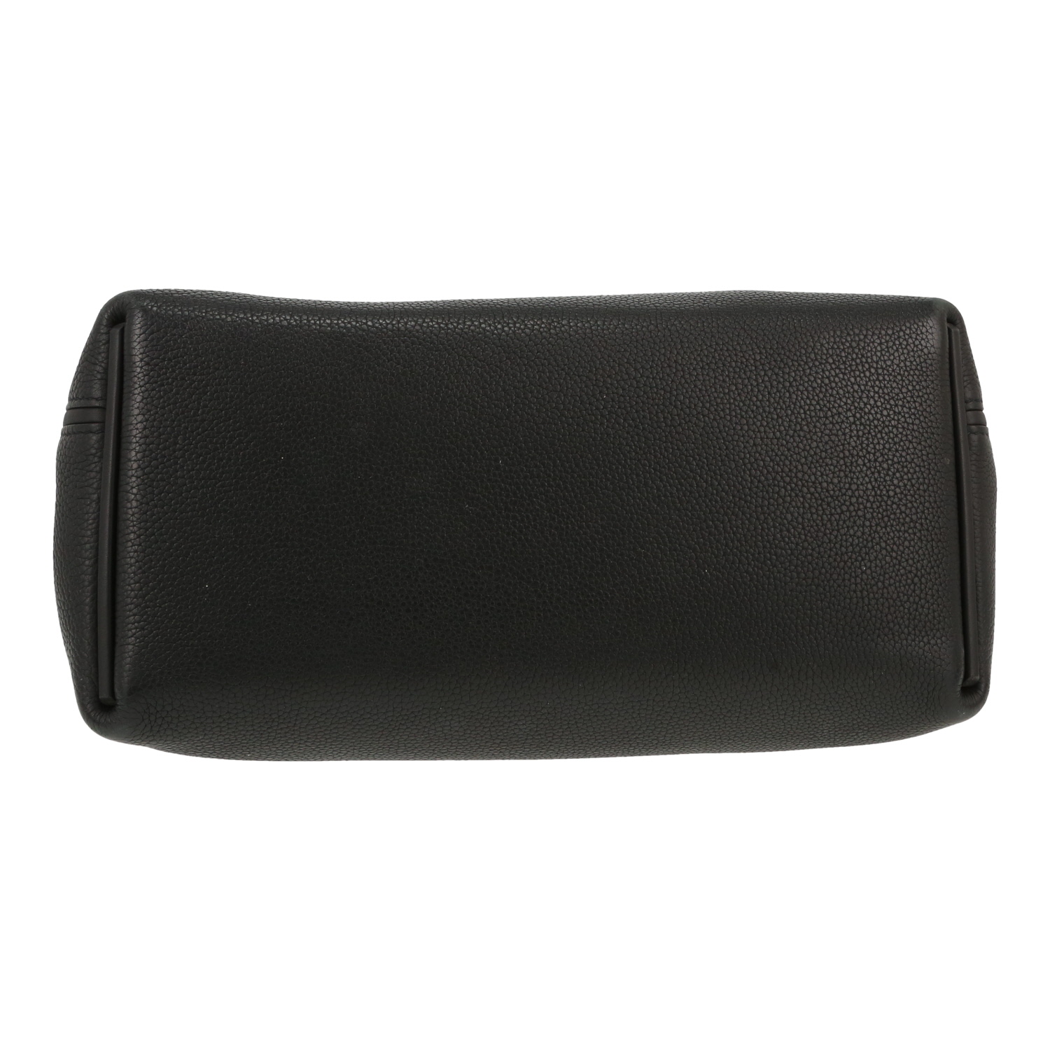 Bolso de mano Hermès  24/24 en cuero togo negro y cuero swift negro - Detail D1