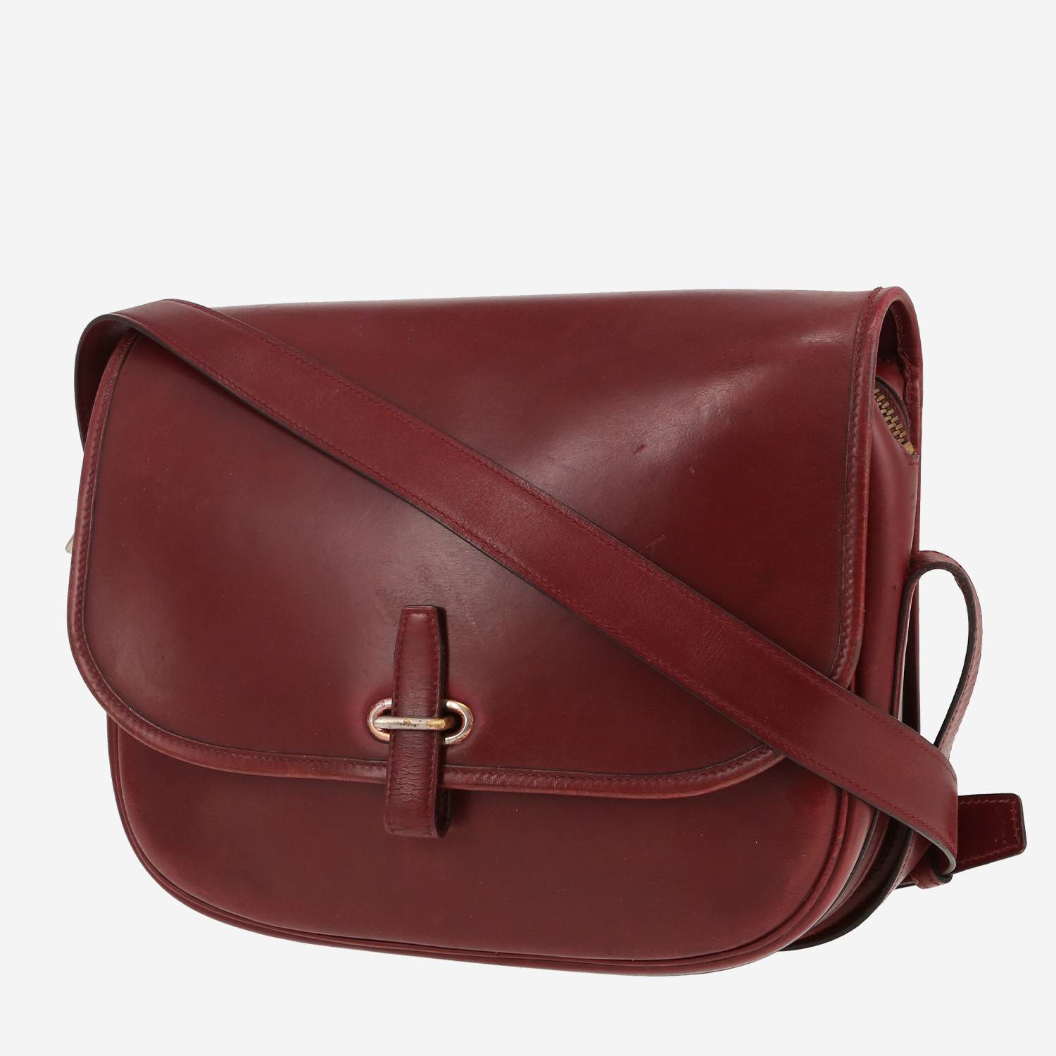 Borsa a tracolla Hermès  Balle De Golf in pelle box bordeaux