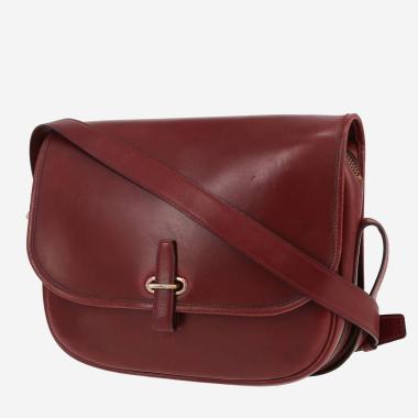 Borsa a tracolla Hermès  Balle De Golf in pelle box bordeaux