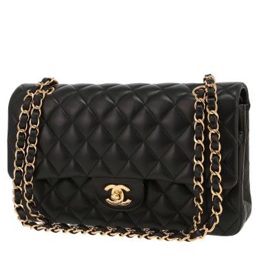 Chanel  Timeless Classic handbag  in black quilted leather