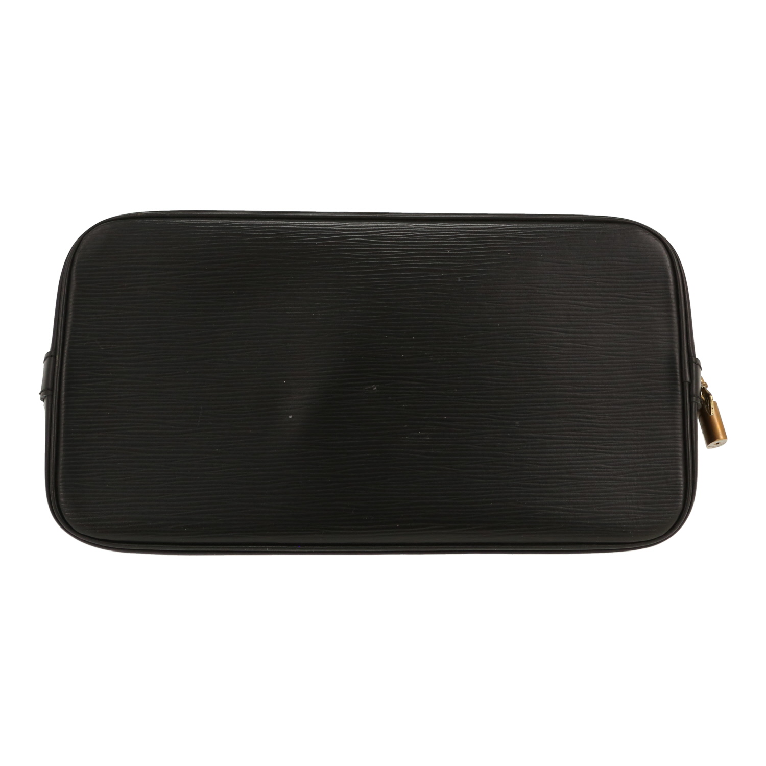 Borsa Louis Vuitton  Alma modello piccolo  in pelle Epi nera - Detail D1