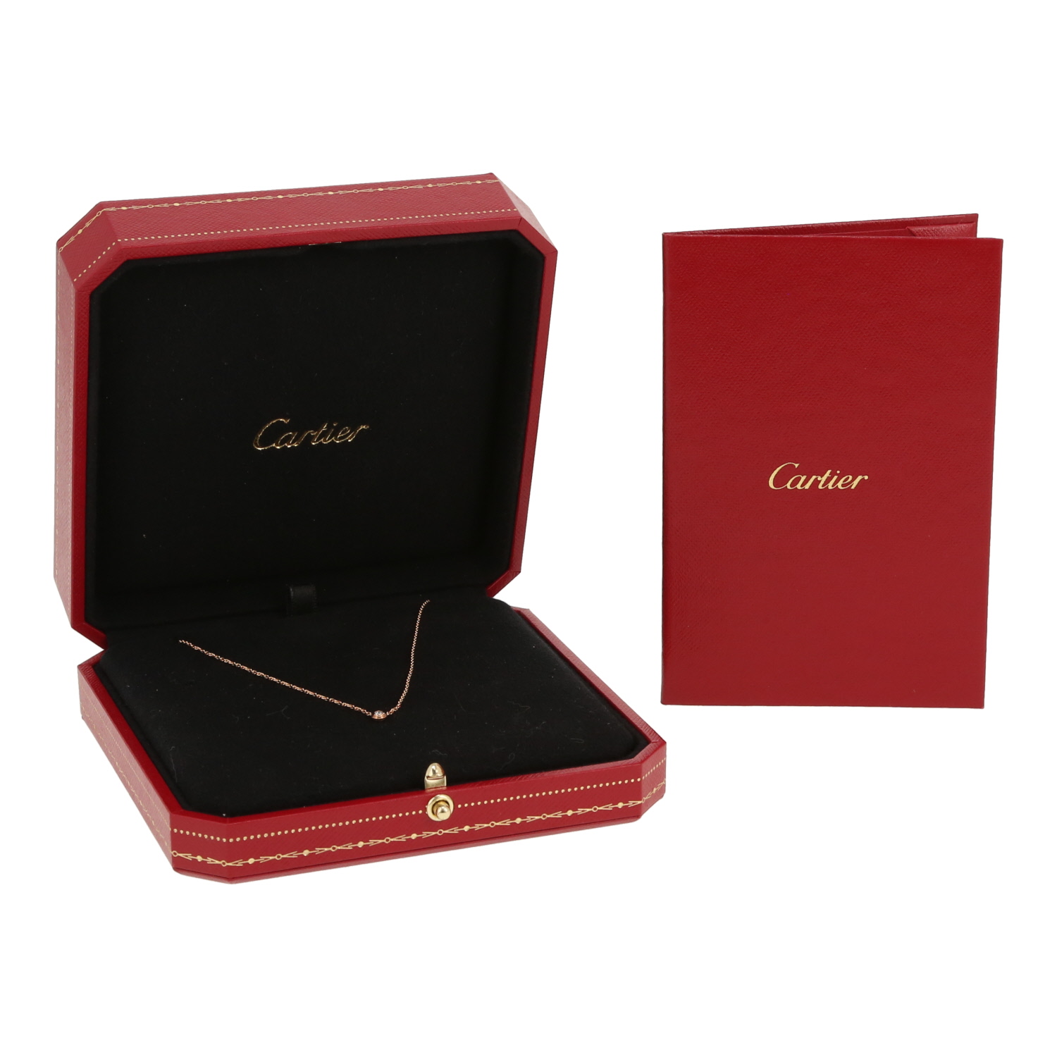 Collar Cartier Cartier d'Amour de oro rosa y diamante - Detail D2