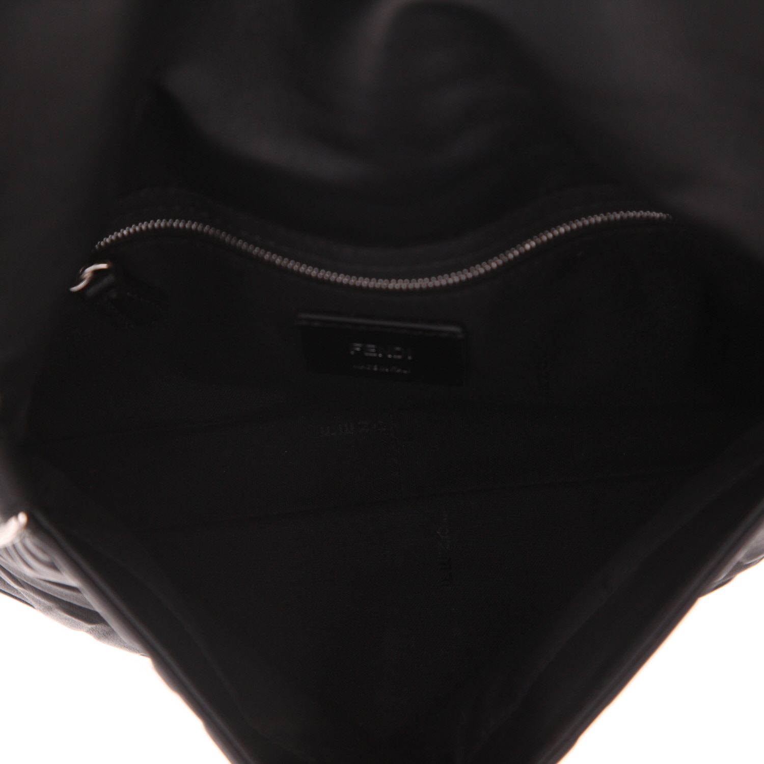 Borsa Fendi  Baguette in pelle monogram nera - Detail D3