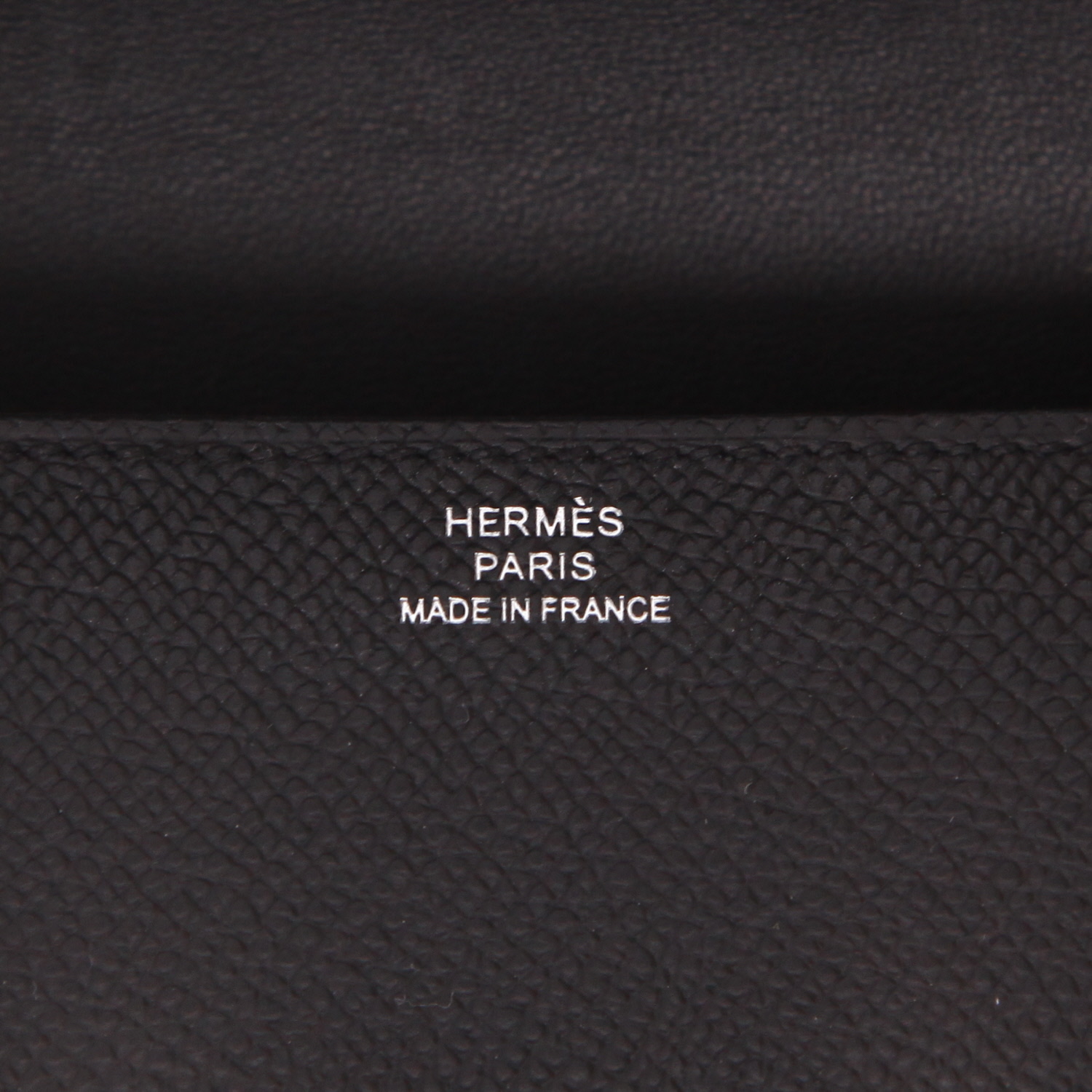Sac à main Hermès  Constance Elan en cuir epsom noir - Detail D2