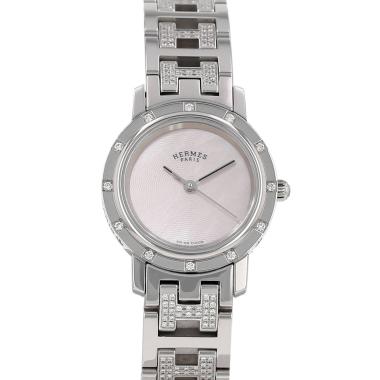 Montre Hermès Clipper en acier Ref: Hermès - CL4.230  Vers 2000