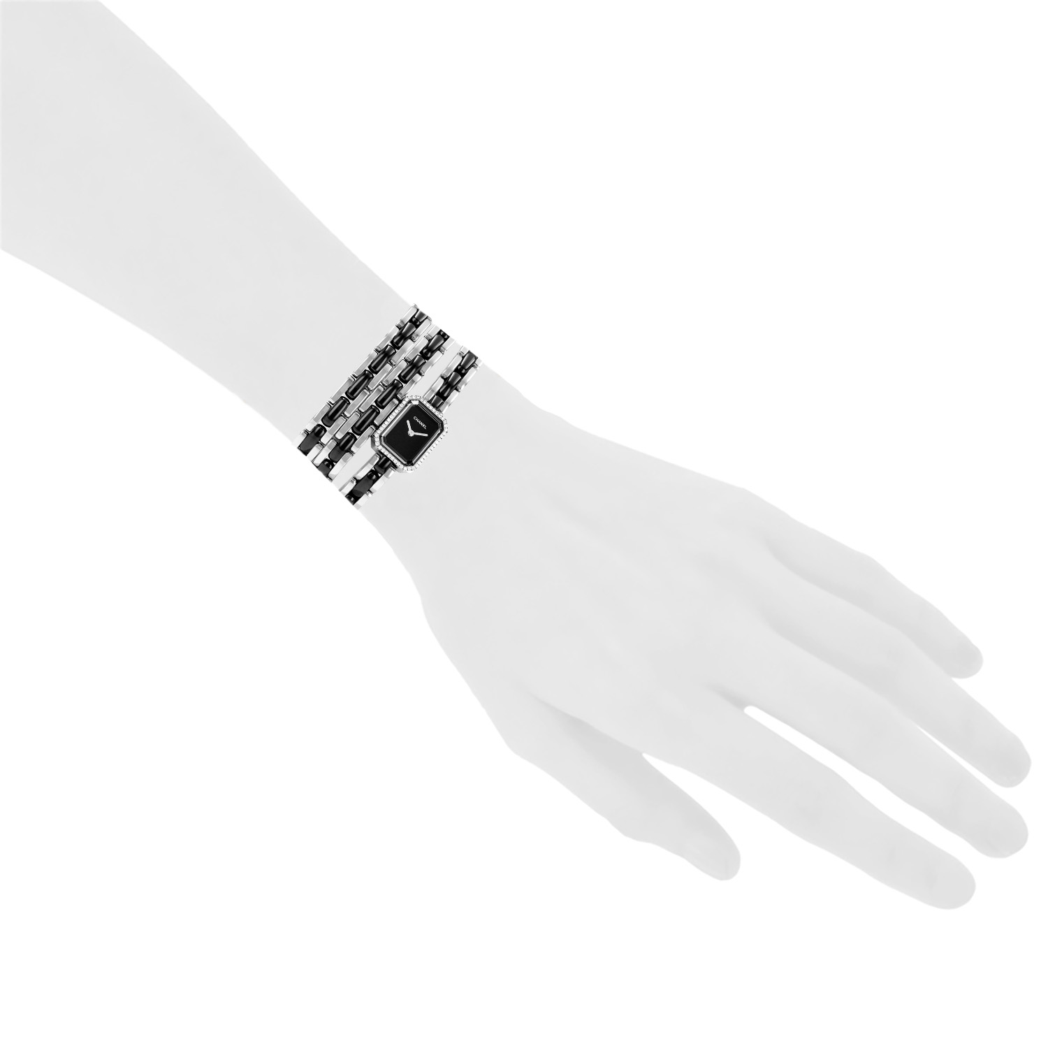 Chanel Premiere Joaillerie  mini  in stainless steel and black ceramic Ref: Chanel - H3058  Circa 2020 - Detail D1