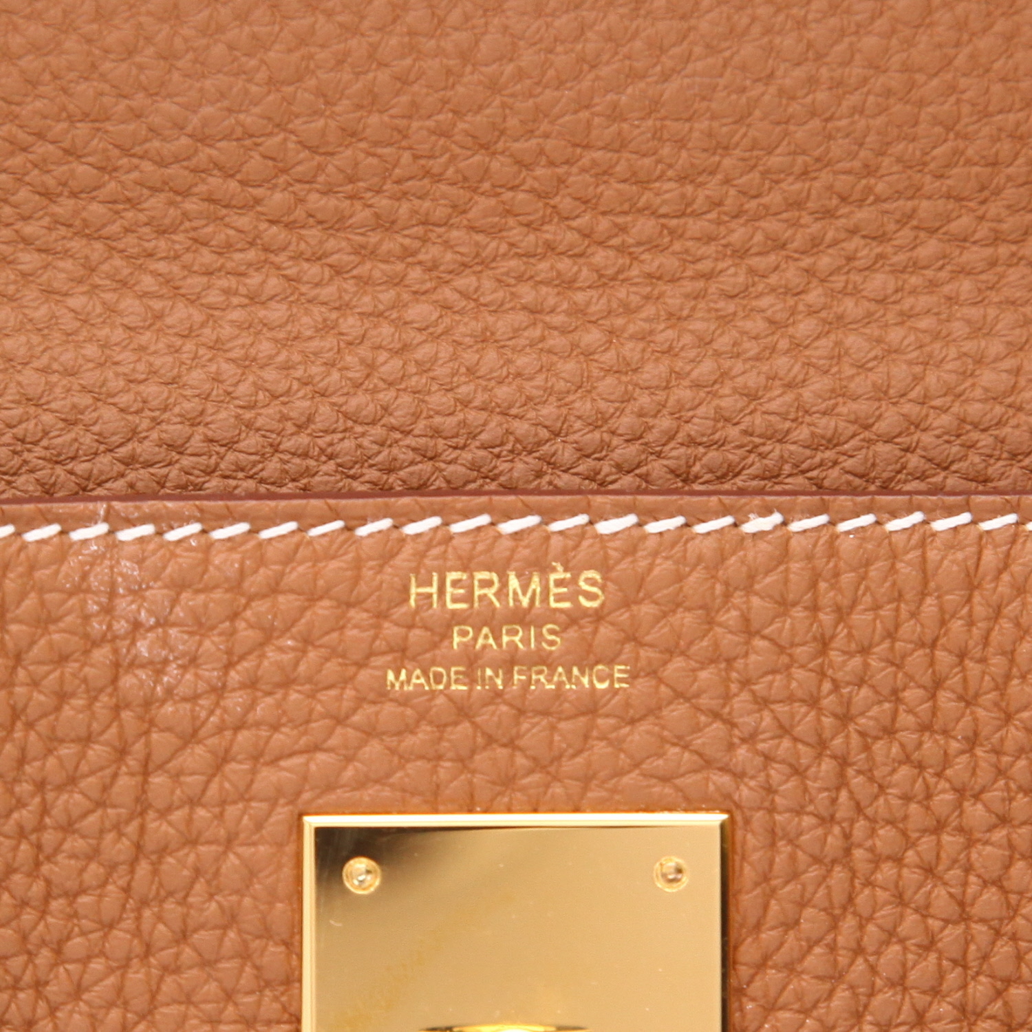 Borsa Hermès  Kelly 32 cm in pelle togo gold - Detail D2