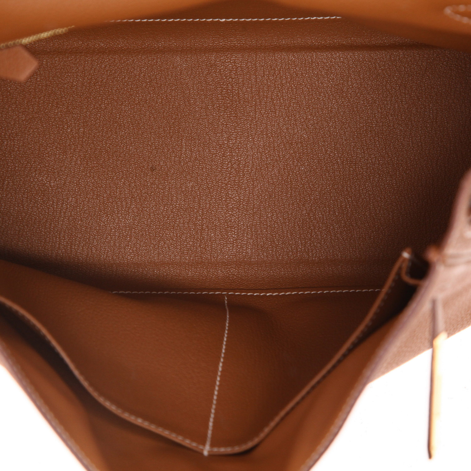 Sac à main Hermès  Kelly 32 cm en cuir togo gold - Detail D3