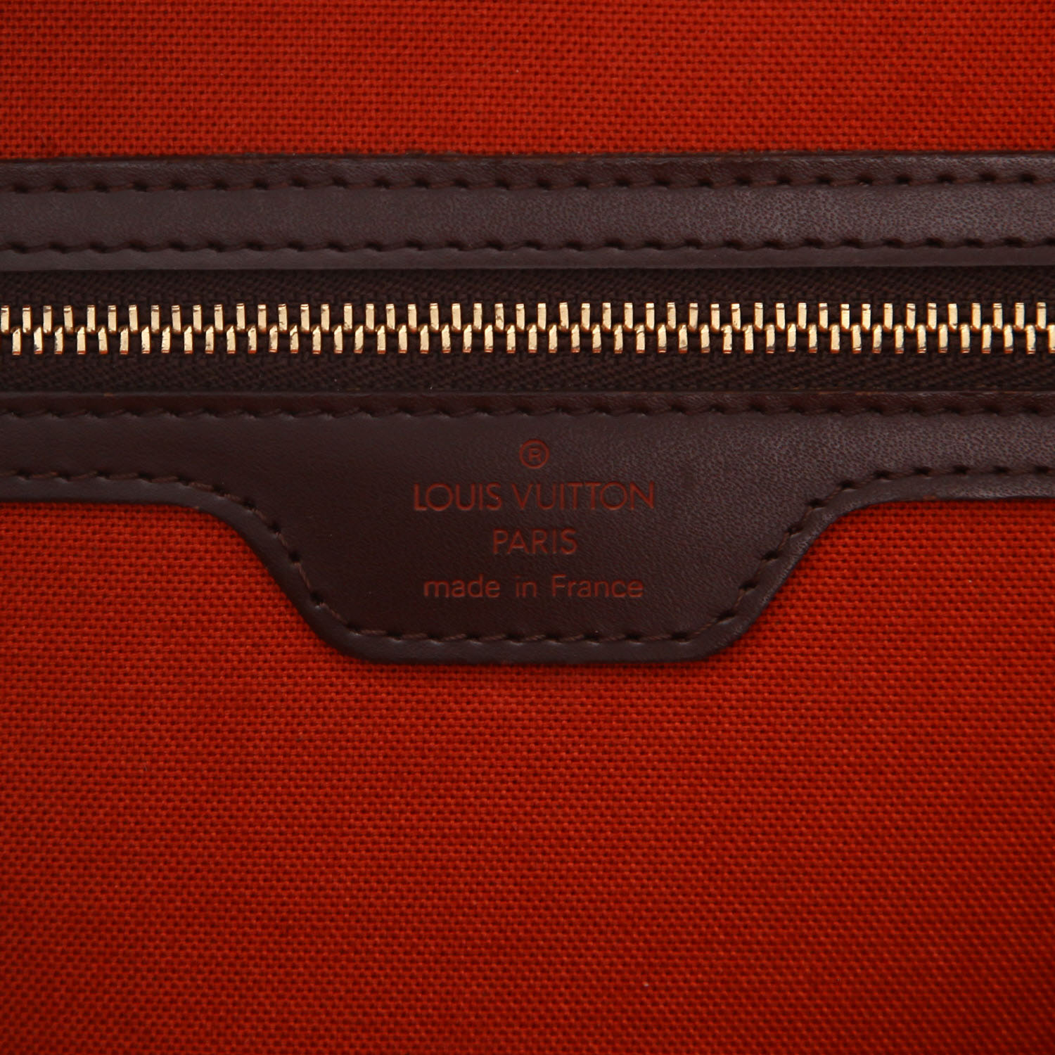 Bolso de mano Louis Vuitton  Nolita en lona a cuadros ébano y cuero marrón - Detail D2