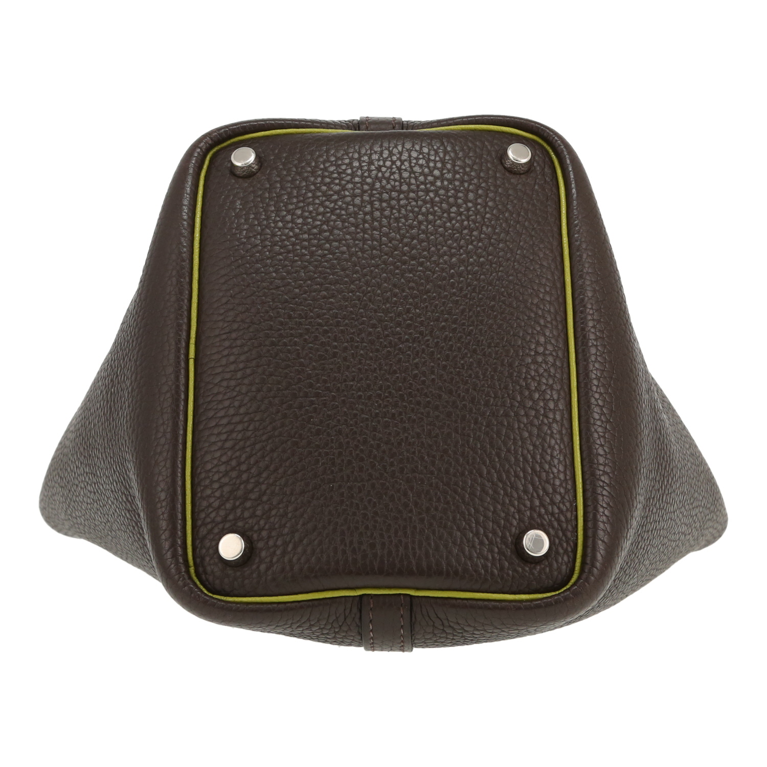 Hermès  Picotin 18 cm handbag  in brown togo leather - Detail D1