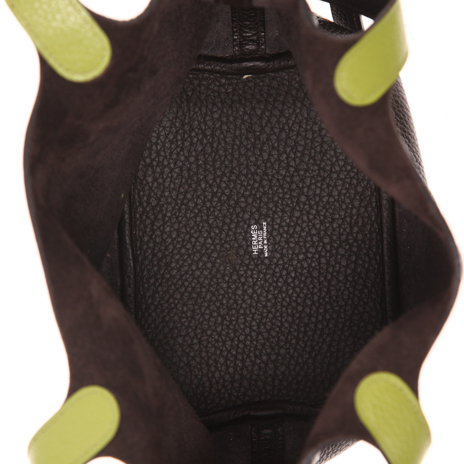 Bolso de mano Hermès  Picotin 18 cm en cuero togo marrón - Detail D3