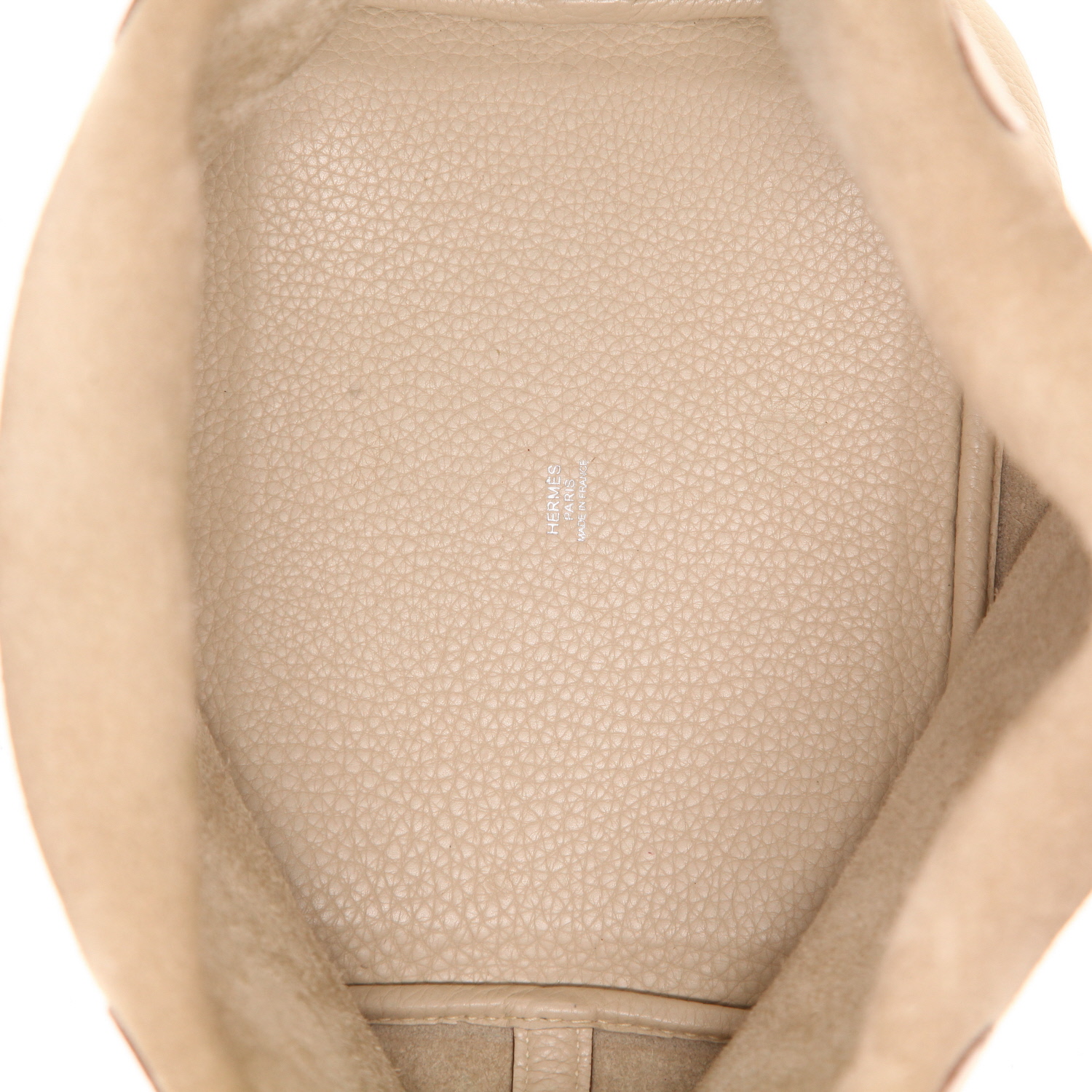 Hermès  Picotin 22 cm handbag  in Craie togo leather - Detail D3