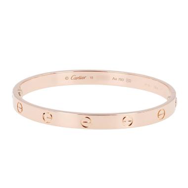 Brazalete Cartier Love de oro rosa