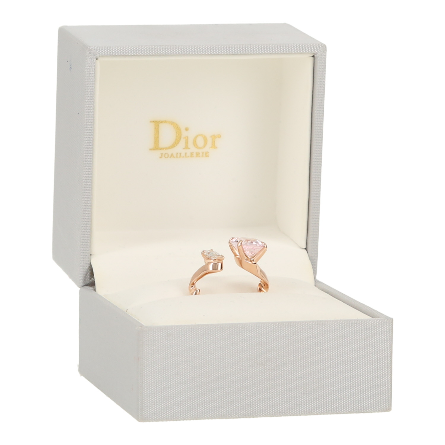 Dior Diorama Précieuse ring in pink gold, morganite and diamond - Detail D2
