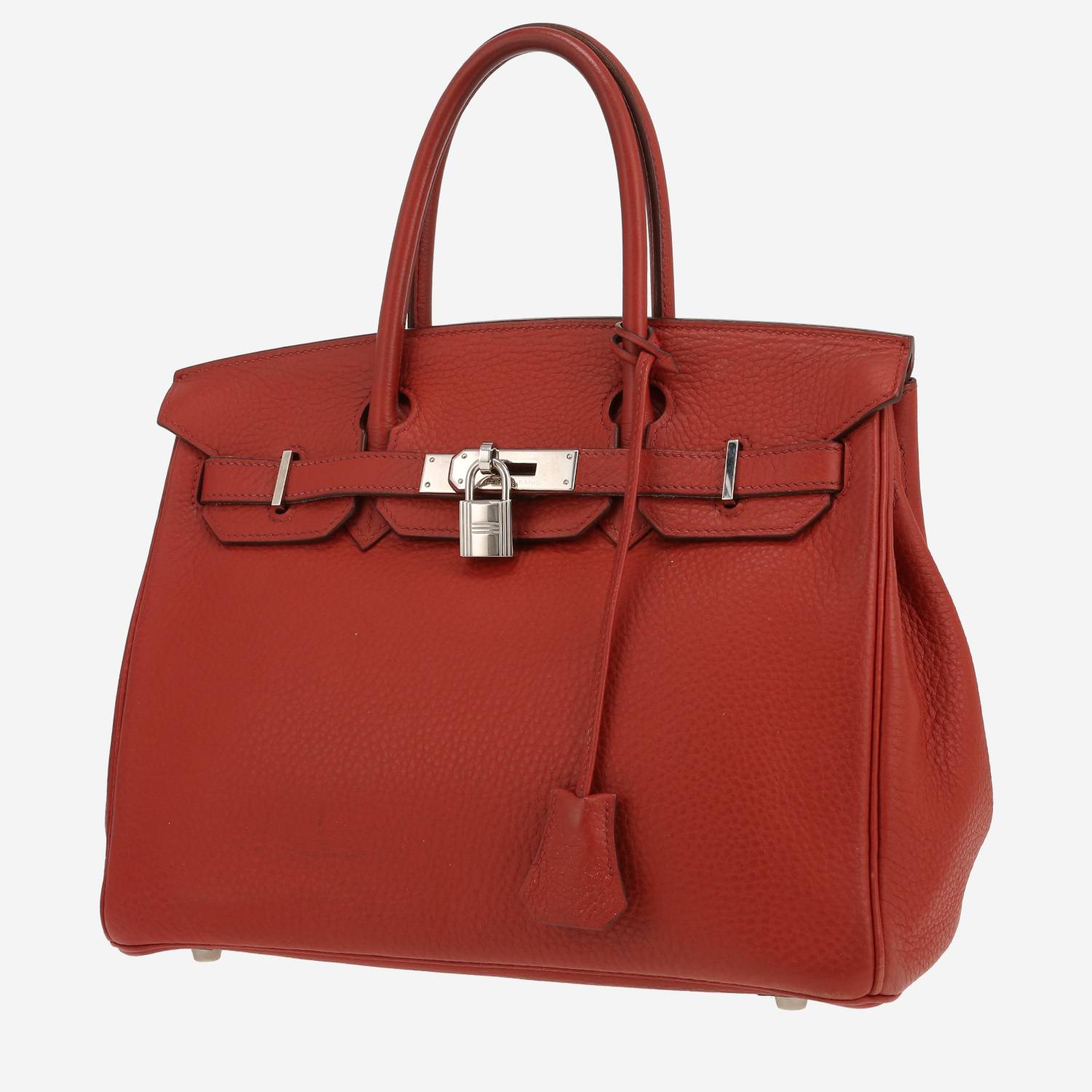 Bolso de mano Hermès  Birkin 30 cm en cuero togo Terre Battue