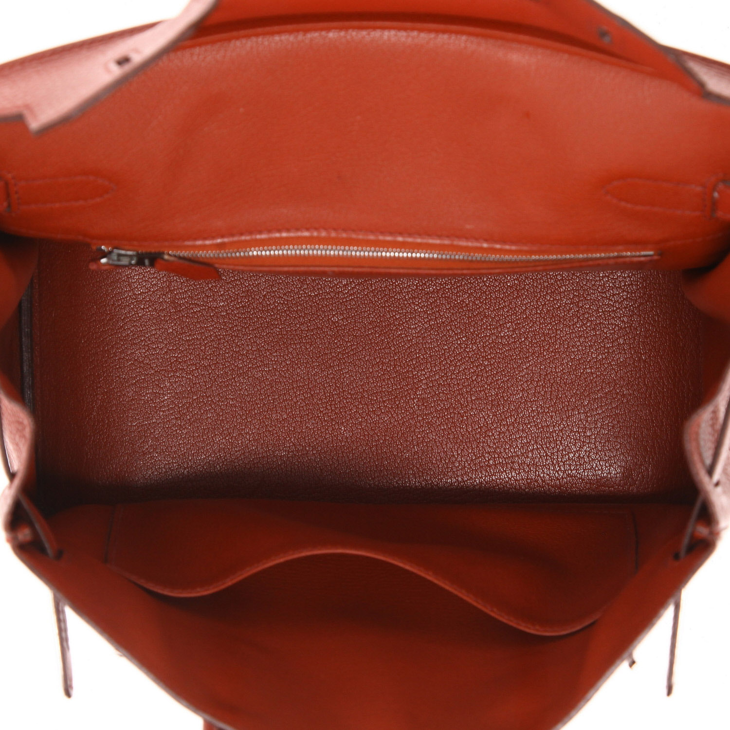 Hermès  Birkin 30 cm handbag  in red togo leather - Detail D3