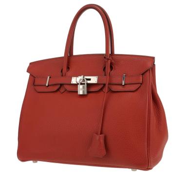 Hermès  Birkin 30 cm handbag  in red togo leather