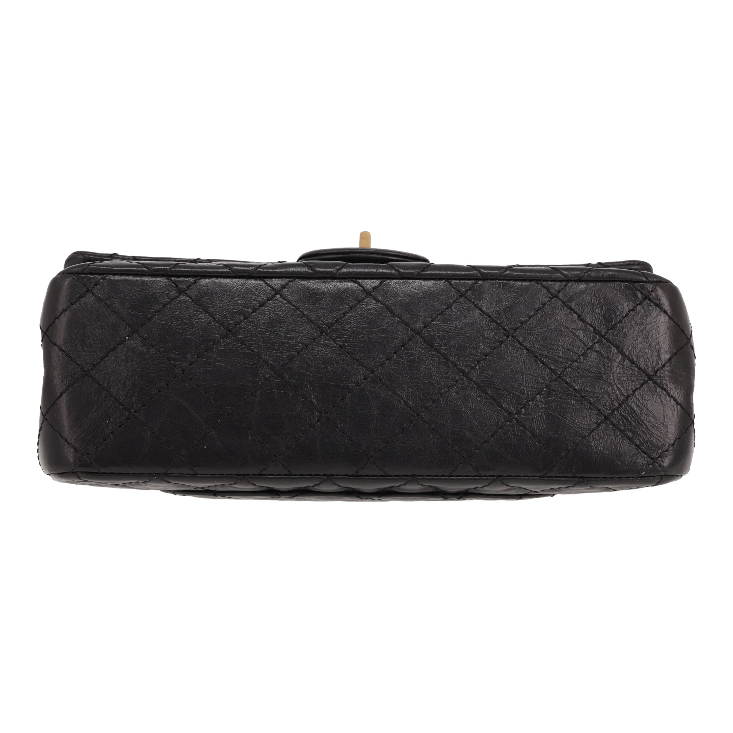 Borsa a tracolla Chanel  2.55 in pelle trapuntata nera - Detail D1