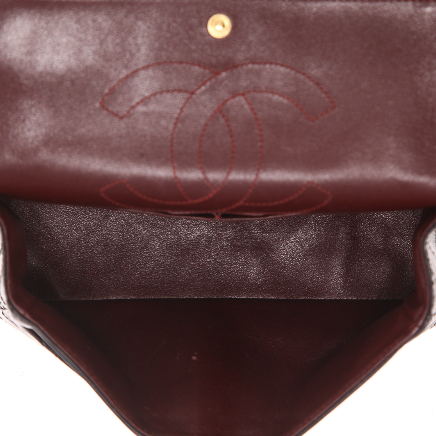 Chanel  2.55 shoulder bag  in black quilted leather - Detail D3