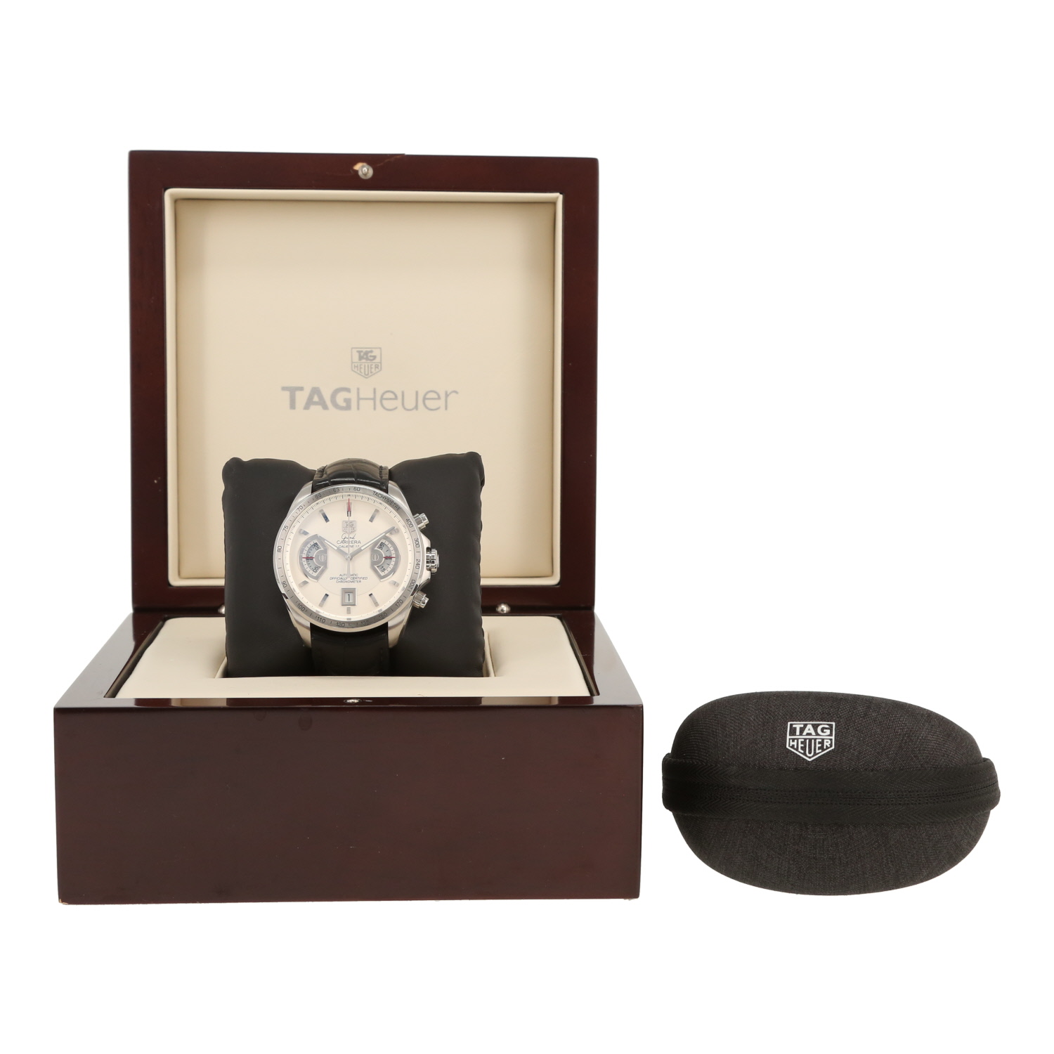 Montre TAG Heuer Grand Carrera en acier Ref: TAG Heuer - CAV511B  Vers 2010