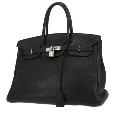 Hermès  Birkin 35 cm handbag  in black togo leather