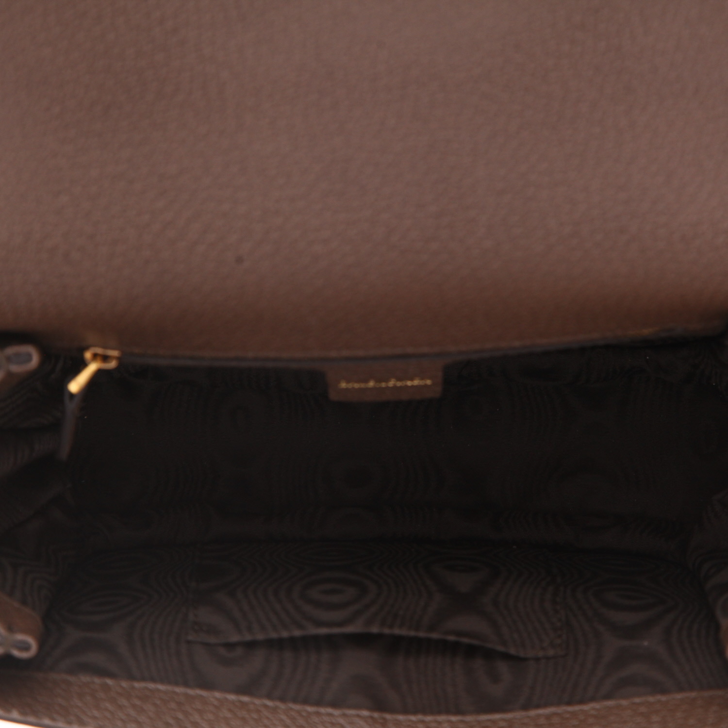 Balenciaga   shoulder bag  in beige logo canvas  and brown leather - Detail D3