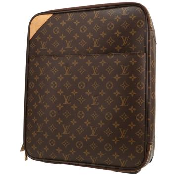 Valigia Louis Vuitton  Pegase in tela monogram marrone e pelle naturale