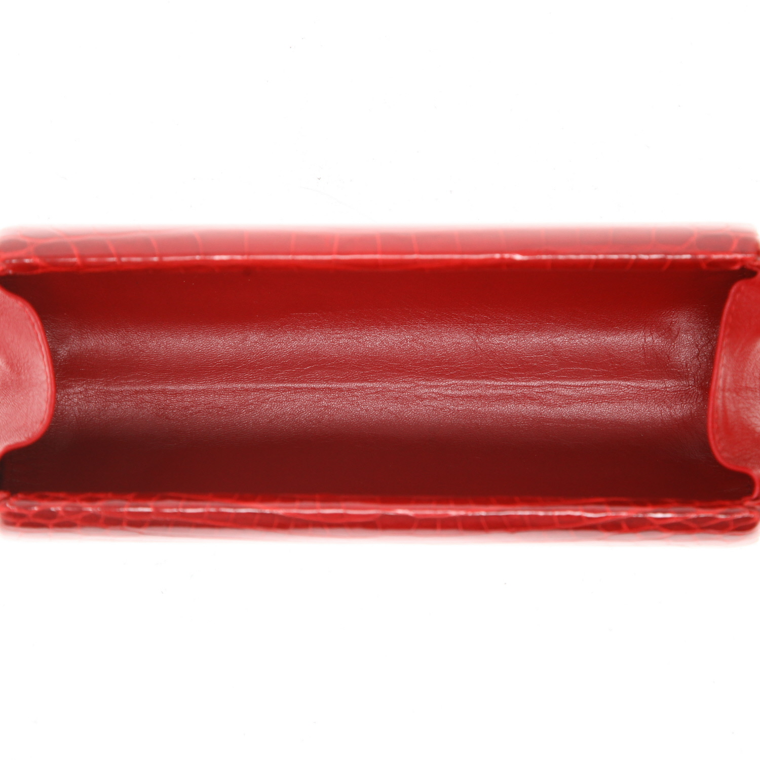 Dior   pouch  in red crocodile - Detail D3