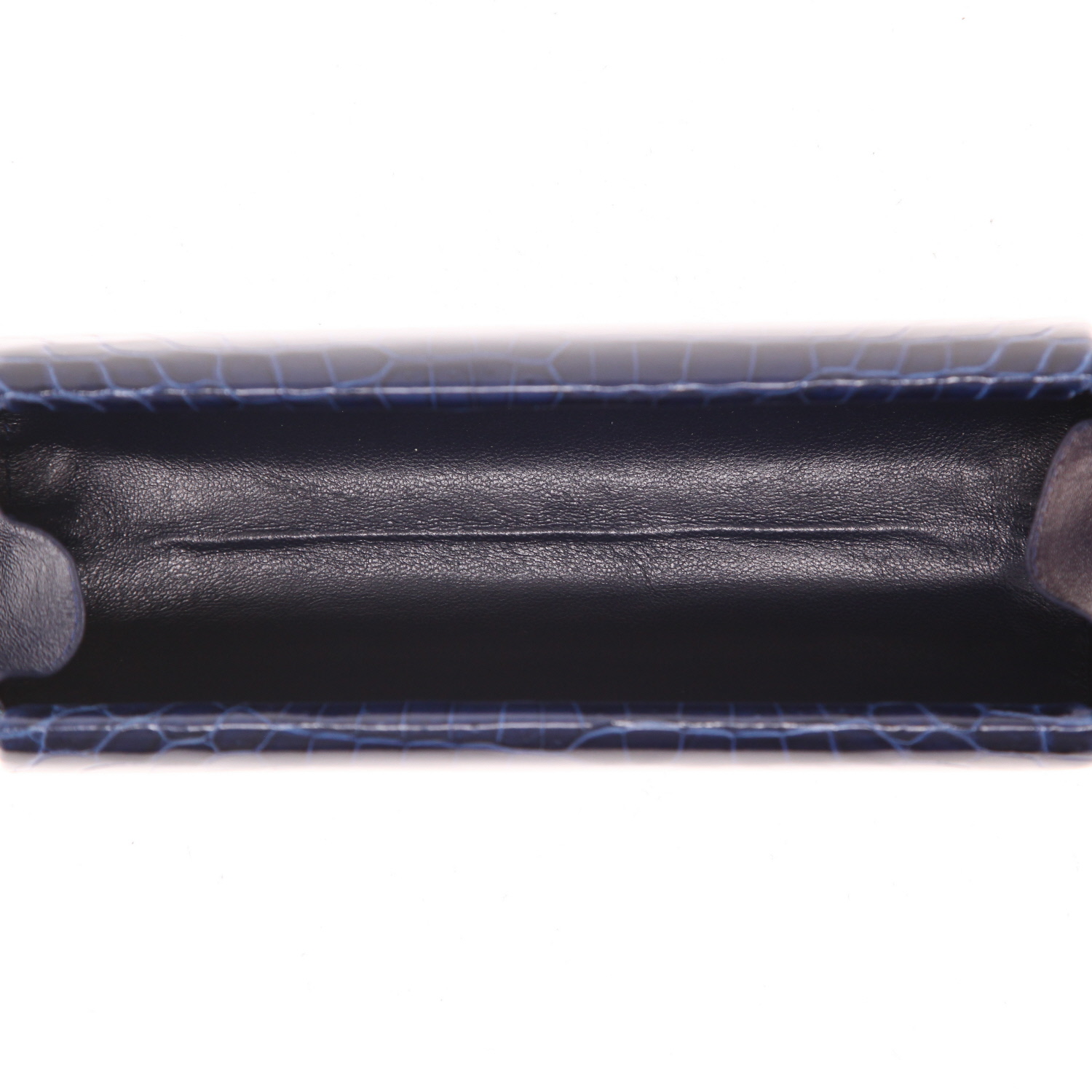Dior   pouch  in navy blue crocodile - Detail D3