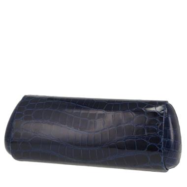 Pochette Dior   in coccodrillo blu marino